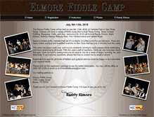 Tablet Screenshot of elmorefiddlecamp.com